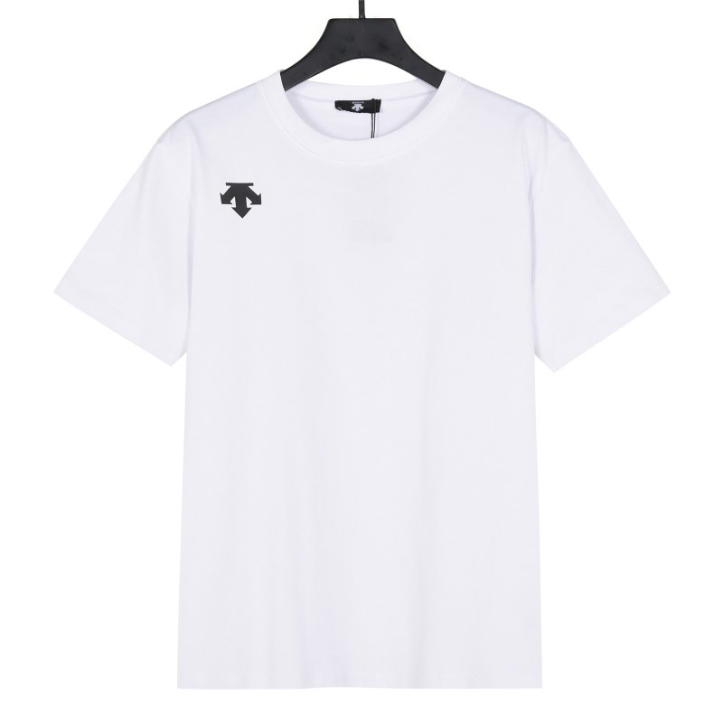 White Short Sleeve T-Shirt with Black Bear Logo view