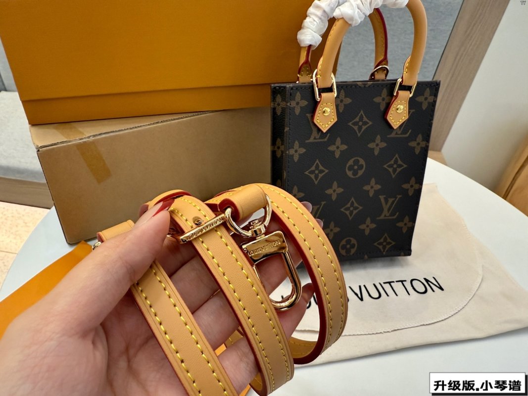 Louis Vuitton Mini Tote Monogram Canvas Handbag Black view