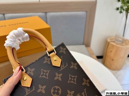 Louis Vuitton Mini Tote Monogram Canvas Handbag Black view 5