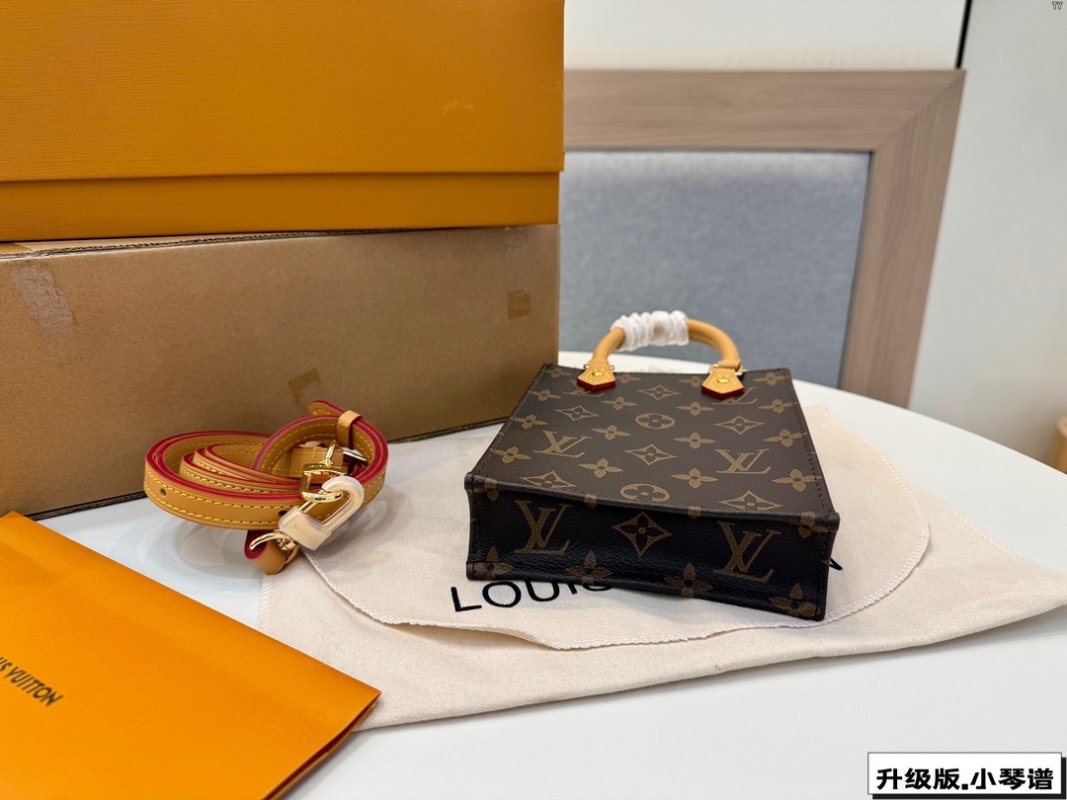 Louis Vuitton Mini Tote Monogram Canvas Handbag Black view