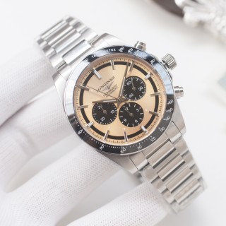Longines Conquest Chronograph Panda Black & Silver 42mm view 3