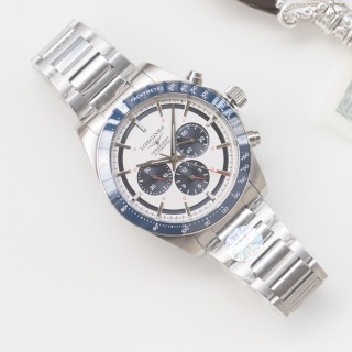 Longines Conquest Chronograph Panda Black & Silver 42mm view 4