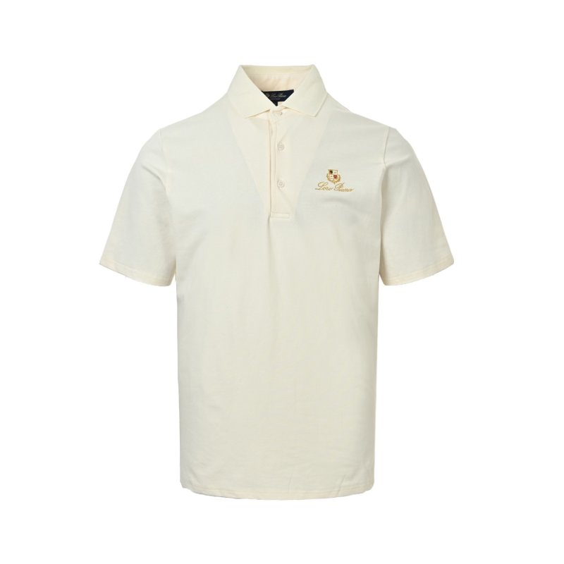 Polo Lauren Cream Short Sleeve Polo Shirt view