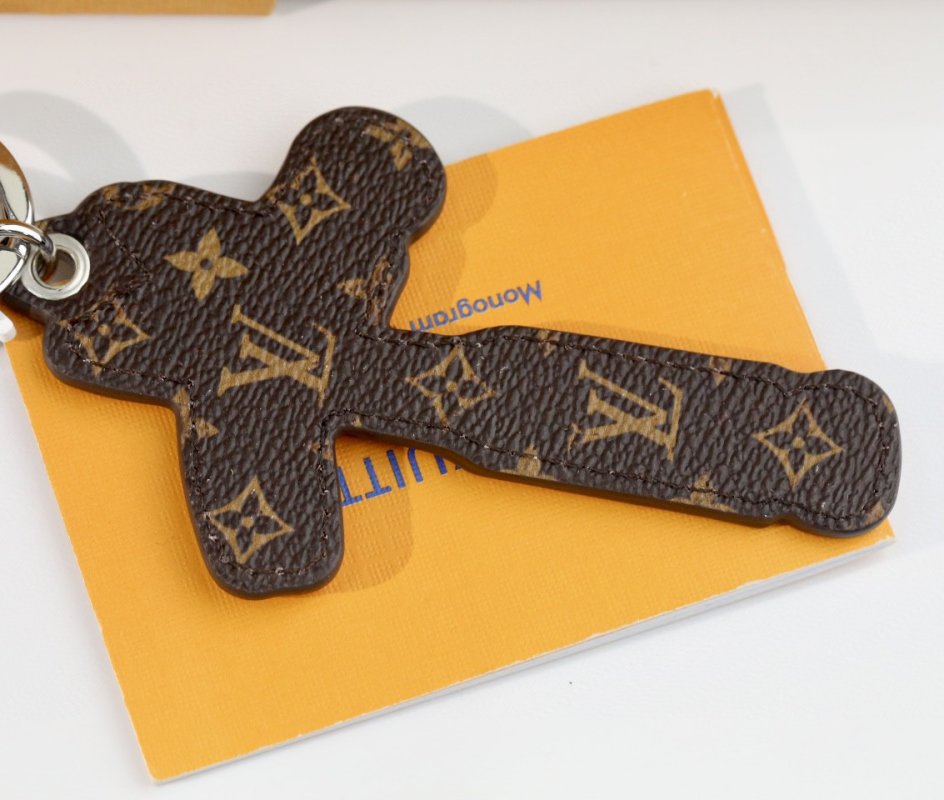 Louis Vuitton Animated Hammer Keychain Blue Red White view