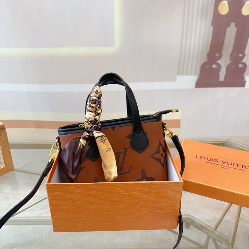 Louis Vuitton Monogram Canvas Tote Bag - Cognac Brown