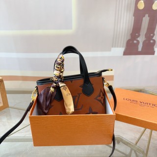 Louis Vuitton Monogram Canvas Tote Bag - Cognac Brown