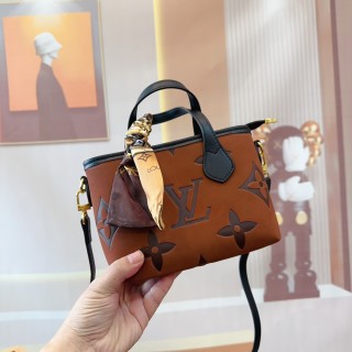 Louis Vuitton Monogram Canvas Tote Bag - Cognac Brown view 4
