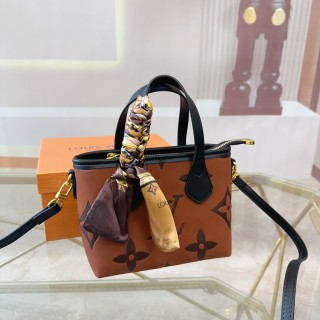 Louis Vuitton Monogram Canvas Tote Bag - Cognac Brown view 5