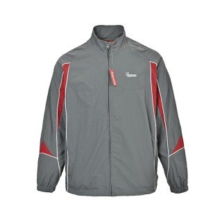 Supreme 25FW Colour-Block Windbreaker Jacket Grey Red