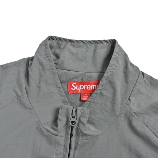 Supreme 25FW Colour-Block Windbreaker Jacket Grey Red view 4