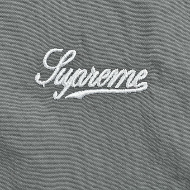 Supreme Grey & Red Colorblock Track Jacket view