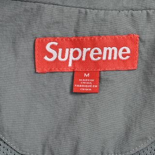 Supreme 25FW Colour-Block Windbreaker Jacket Grey Red view 8