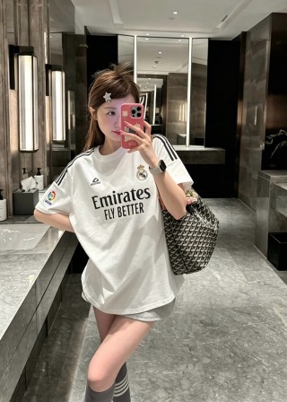Adidas Real Madrid Emirates White Football Jersey view 4
