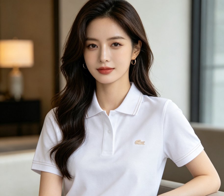 Lacoste Women's Classic White Polo Shirt view