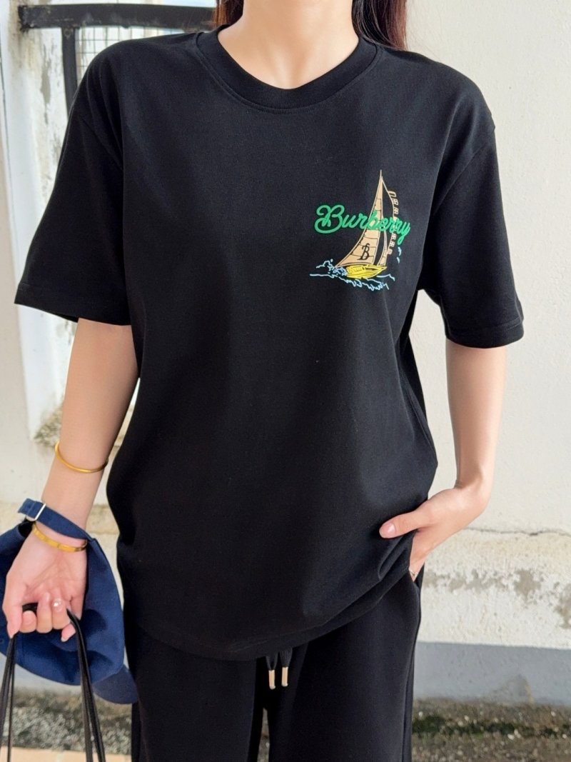 Black Embroidered Graphic Short Sleeve T-Shirt view
