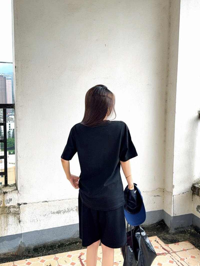 Black Embroidered Graphic Short Sleeve T-Shirt view
