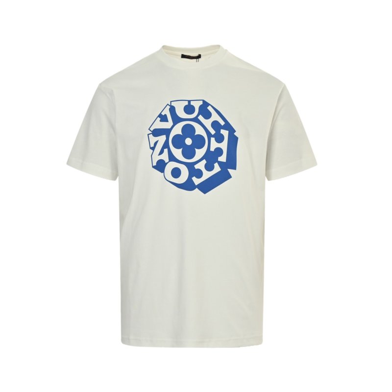 Louis Vuitton LV Monogram Print White T-Shirt view