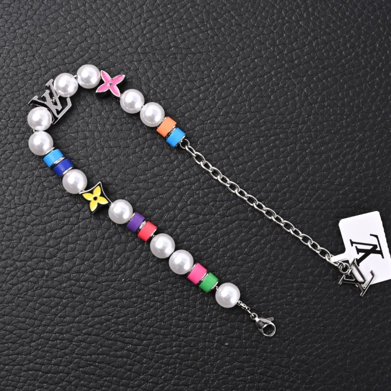 Louis Vuitton MNG Pearls Party Multi-Color Beaded Bracelet view