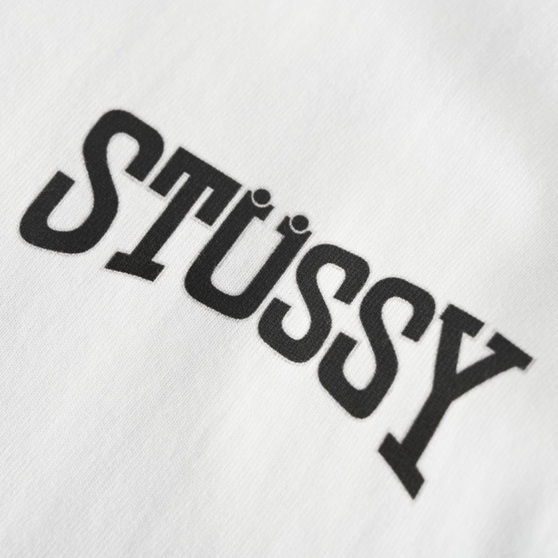 Stüssy White Logo T-Shirt view