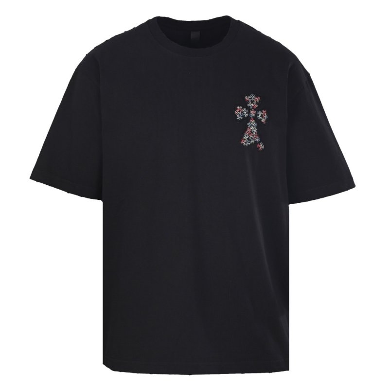Chrome Hearts Black Cross Floral T-Shirt view