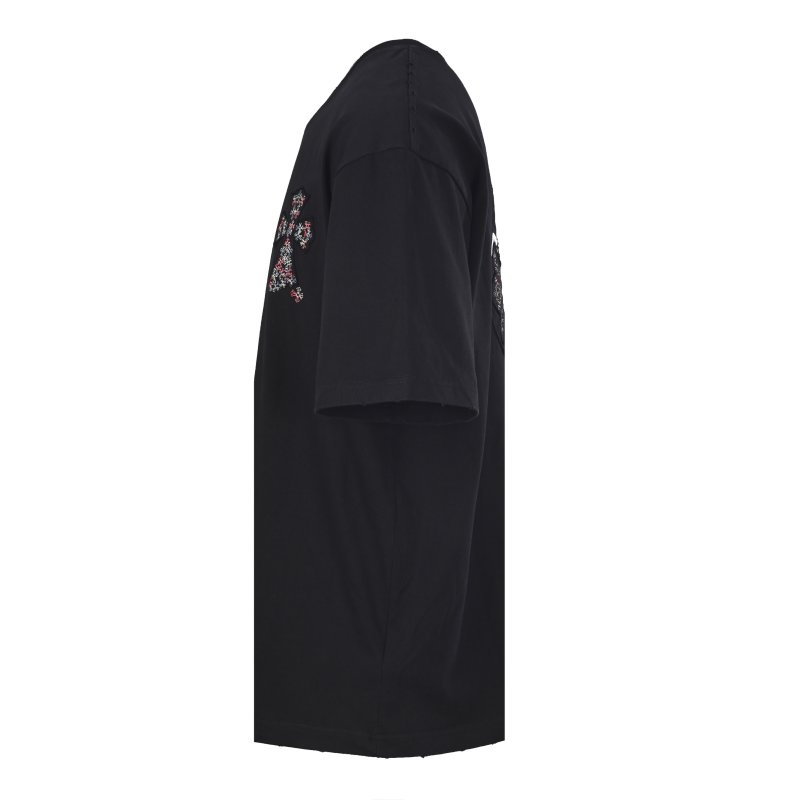 Chrome Hearts Black Cross Floral T-Shirt view