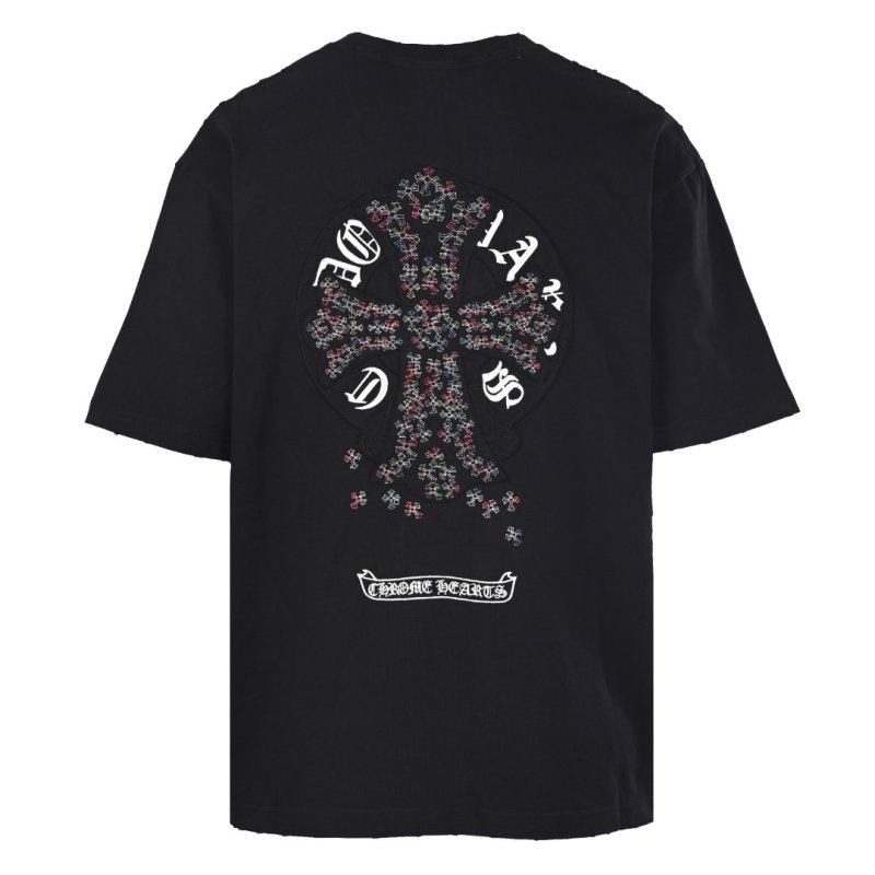 Chrome Hearts Black Cross Floral T-Shirt view