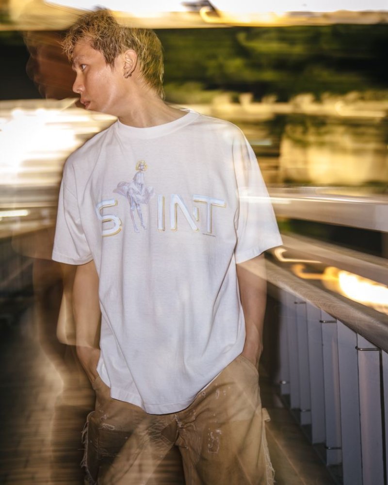 Saint White Graphic T-Shirt