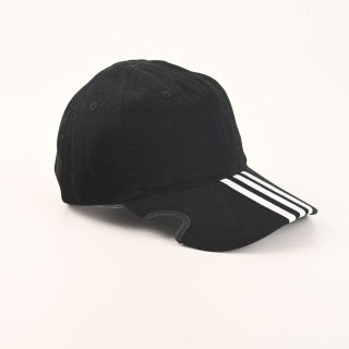 Balenciaga Triple Stripe Deconstructed Baseball Cap Black view 5