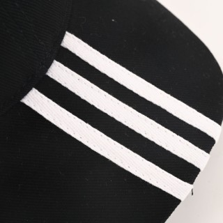 Balenciaga Triple Stripe Deconstructed Baseball Cap Black view 8