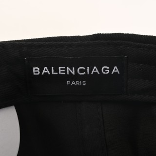 Balenciaga Triple Stripe Deconstructed Baseball Cap Black view 9