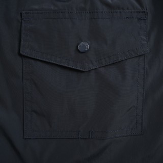 Navy Nylon Shorts with White Waistband view 15