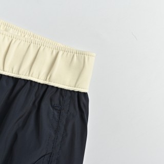 Navy Nylon Shorts with White Waistband view 13