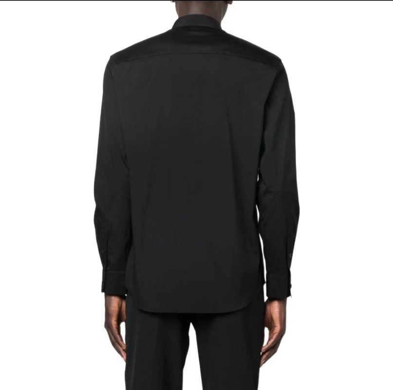 Black Nylon Zip Jacket with Stripe Detail view