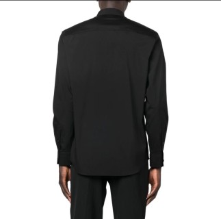 Black Nylon Zip Jacket with Stripe Detail view 8