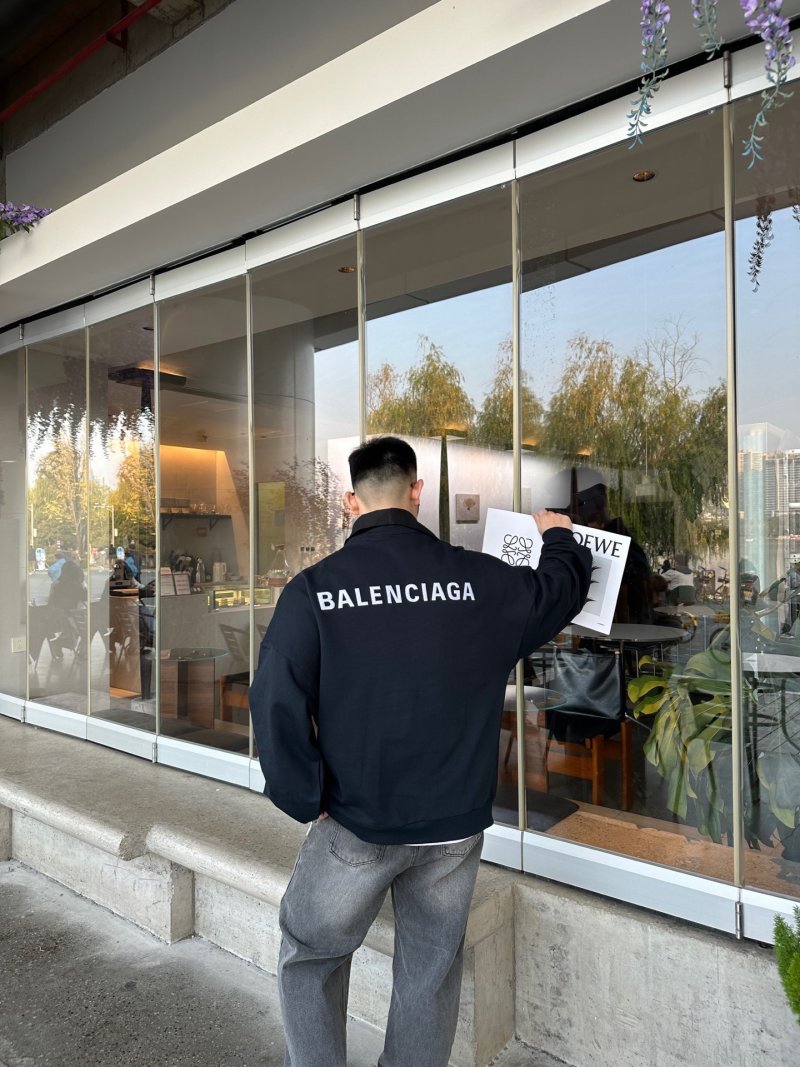 Balenciaga Black Logo Hoodie view