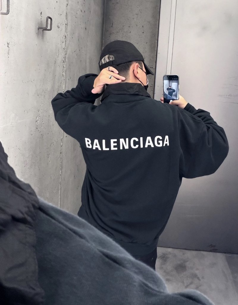 Balenciaga Black Logo Hoodie view