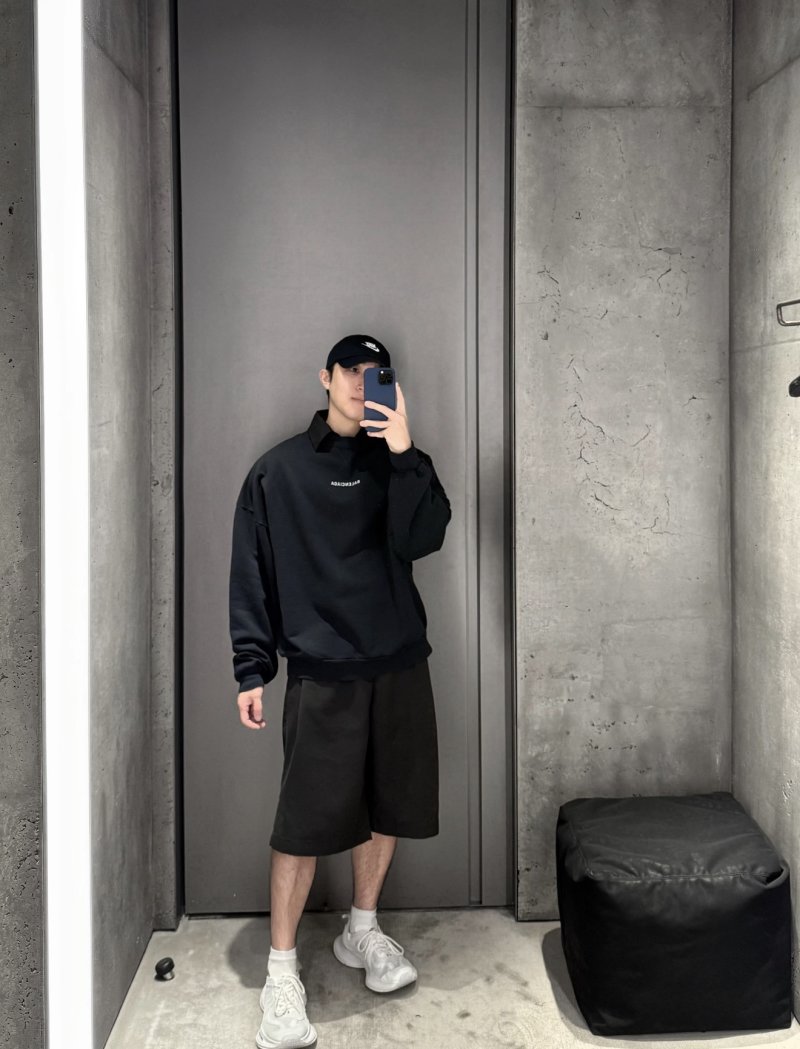 Balenciaga Black Logo Hoodie view