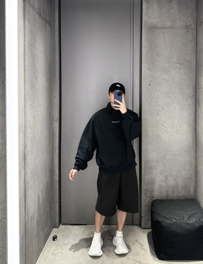 Balenciaga Black Logo Hoodie view