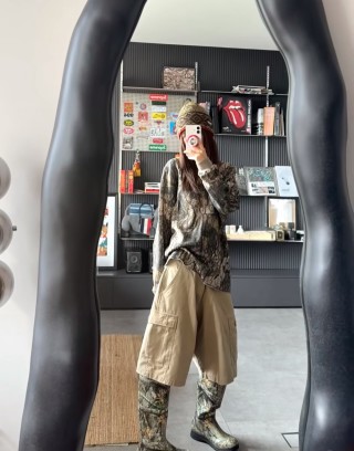 Oversized Python Print Bomber Jacket - Black & Grey
