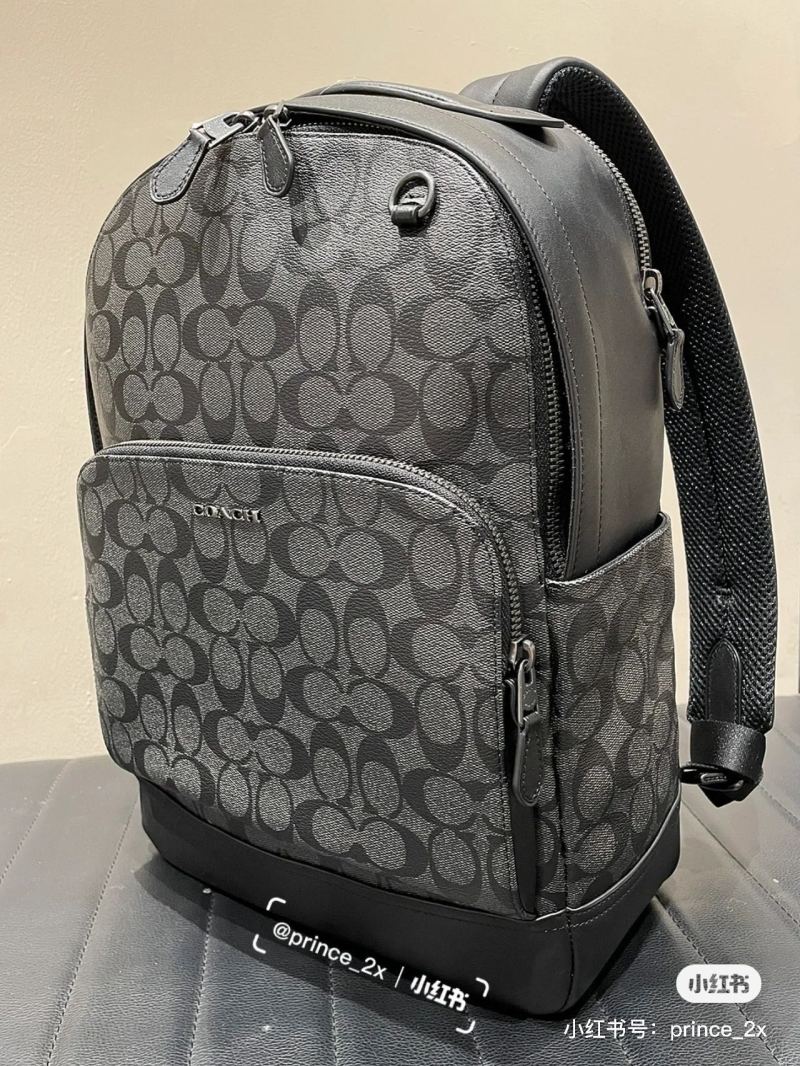 Coach Graham 29 Signature Canvas Backpack Black view