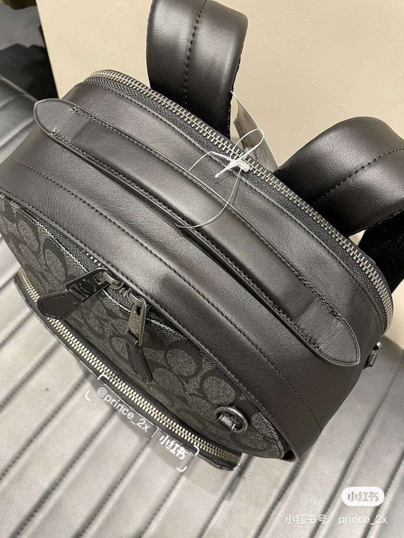 Coach Graham 29 Signature Canvas Backpack Black view