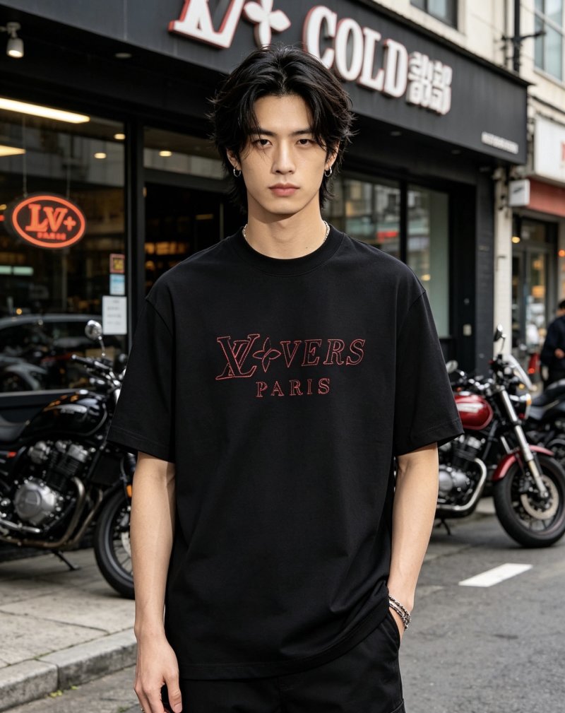 Xveers Paris Black T-Shirt