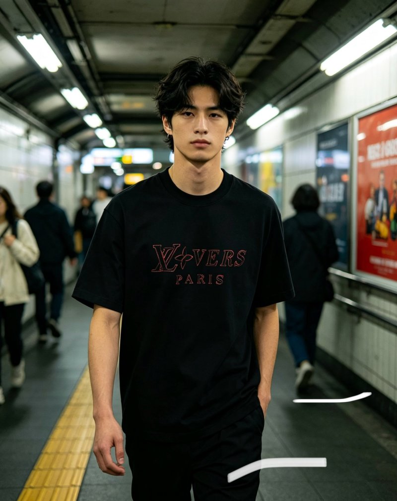 Xveers Paris Black T-Shirt view