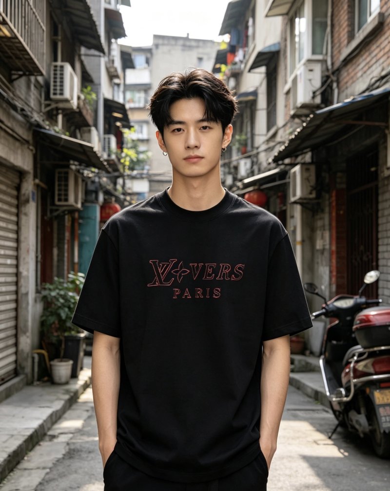 Xveers Paris Black T-Shirt view