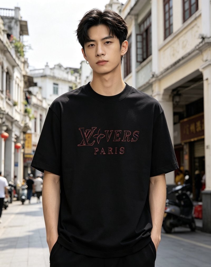 Xveers Paris Black T-Shirt view