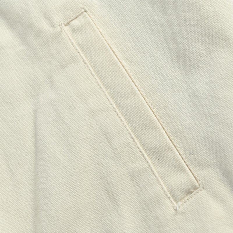 Cream Oversized Zip-Up Jacket with Embroidered Logo view