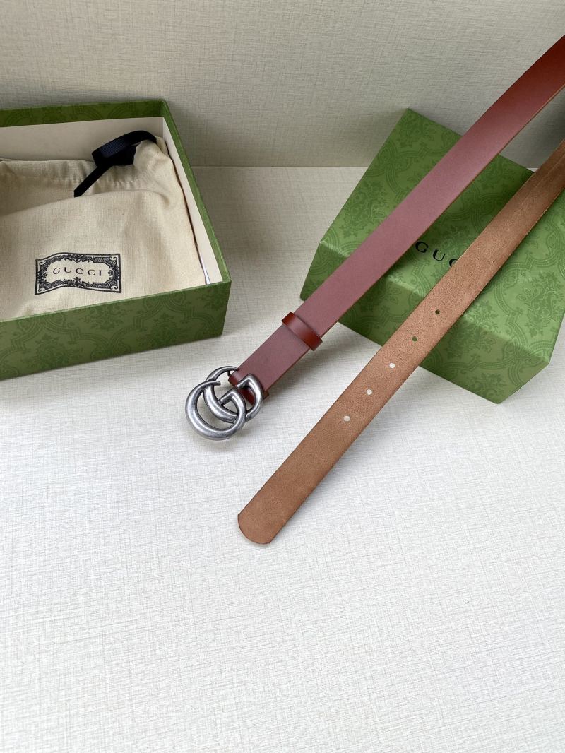 Gucci Double G Buckle Leather Belt - Brown view