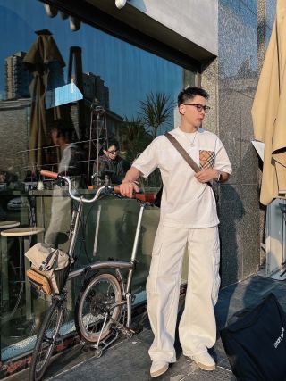 Burberry Checked Pocket White T-Shirt view 6
