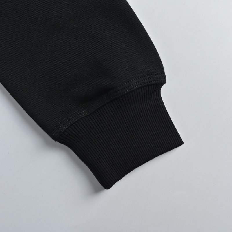 Burberry Black Zip Hoodie Jacket with Gold Logo view