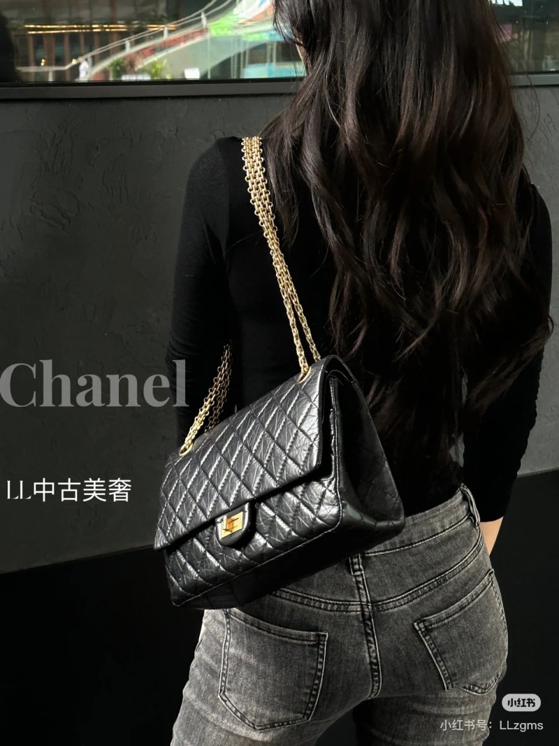 Chanel 2.55 Quilted Leather Shoulder Bag Camel view
